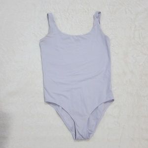 Lavender Everlane Bodysuit with Scoop Back